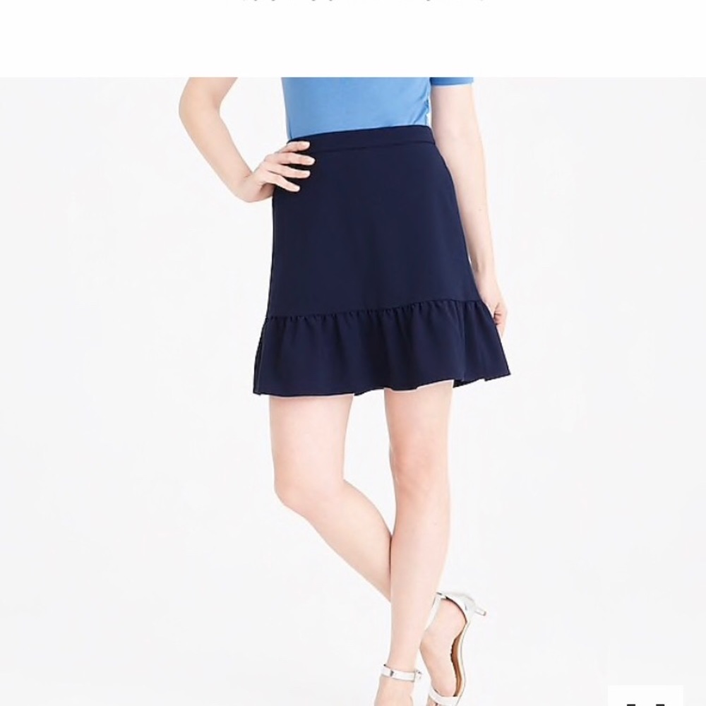 Jcrew navy skirt - brand new